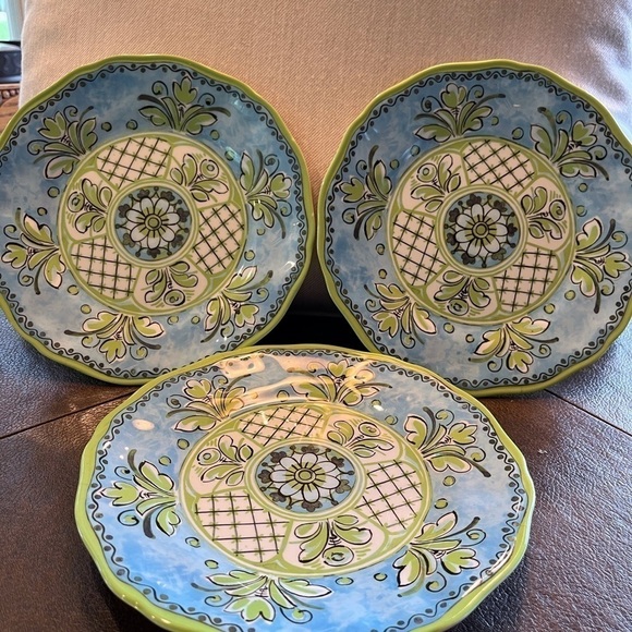 LeCandeaux Melamine Salad/Desert Plates Set of 8 - Picture 2 of 5